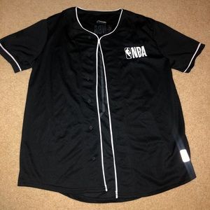 NBA black and white jersey